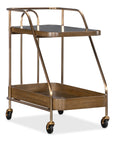 Commerce And Market - Walnut Wine and Bar Cart - Light Caramel