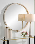 Cyprus - Round Mirror - White