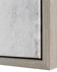 Find Me Here - Abstract Framed Canvas Art - Black / Blue / Brown / Gray / White