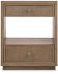 Sonnet - Two-Drawer Nightstand - Dark Gray