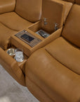 Ziggy - Power Reclining Loveseat With Console, Power Headrest, Lumbar, Heat & Massage