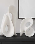 Silent Wave - Sculptures (Set of 2) - White