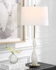 Annora - Glossy Table Lamp - White