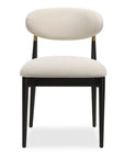 Moxie - Armless Dining Chair (Set of 2) - Black / Off White
