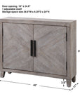 Adalind - Washed Accent Cabinet - White Washed