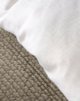 Hera - Queen Washed Linen Flange Duvet Cover Set Set of 3 - White