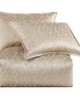 Honeycomb - Queen Jacquard Comforter Set Set of 3 - Light Gold