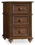 Leesburg - Chairside Chest - Dark Brown