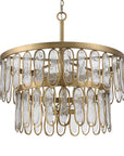 Aurelie - 9 Light Round Pendant - Brass