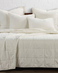 Cotton Canvas - Twin Stonewashed Coverlet - Natural