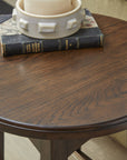 Sylvie - Accent Table - Dark Brown