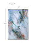 Mercury Hand - Abstract Art - Blue