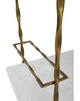 Vivian - Bar Cart - White / Gold