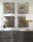 Harmony - Metal Wall Art (Set of 2) - Gold
