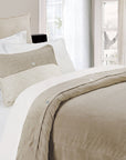 Fairfield - Queen Sand Velvet Duvet Cover - Sand