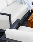 Remsen - Outdoor Lounge Chair - Black / Oyster