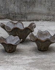 Two Wood - Wall Decor (Set of 3) - Mocha