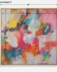 A Colorful Mindset - Framed Abstract Art - Gold