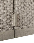 Harbor - Herringbone Indoor-Outdoor Dining Table - Brown