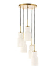 Vanier - 5 Light Cluster Pendant - Gold