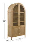 Fynn - Display Cabinet - Blonde Tan