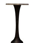 Trumpet - Martini Table - Silver / Black