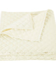 Velvet Diamond - King Quilt - Cream