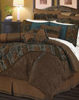 Del Rio - King Comforter Set (Set of 5) - Brown