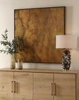 Burn - Hand Painted Canvas - Brown / Woodtone