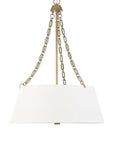 Andalucia - 4 Light Drum Pendant - Gold / White