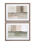 Across The Abstract Bay Wall Decor Set of 2 - Gray