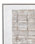 Counted Days Framed Canvas - Beige / White