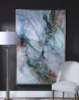 Mercury Hand - Abstract Art - Blue
