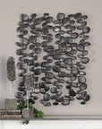 Skipping - Stones Forged Iron Wall Art - Black