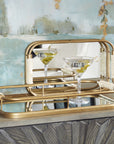 Rosea - Trays (Set of 2) - Brushed Gold