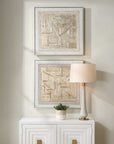 Unpredictable Hand - Painted Canvases (Set of 2) - Gray
