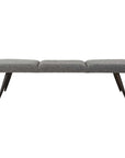 Bowtie - Charcoal Fabric Bench