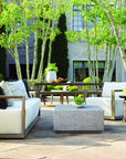 Remsen - Outdoor Sofa - White / Brown