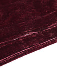 Stella - Full/Queen Faux Silk Velvet Double Box Stitch Quilt Set Set of 3 - Garnet Red