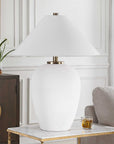 Merriton - Matt White Table Lamp - White