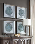 Natural Beauties - Botanical Prints (Set of 4) - Light Blue