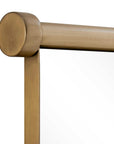Scroll - Rectangular Mirror - Brass / Gold