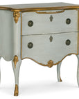 Melange - French 2-Drawer Chest - Pearl Silver
