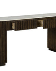 Cheers - Marble Console - Dark Brown