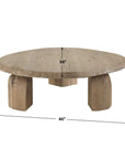 Tiernan - Reclaimed Oak Round Coffee Table - Woodtone