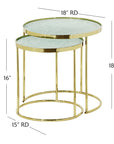 Bridget - Nesting Tables - Gold