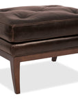 CC - Belvedere Tufted Footstool - Dark Brown