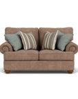 Patterson - Fabric Loveseat, Nailhead Trim