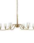 Barcelona - 6 Light Brass Chandelier - Gold