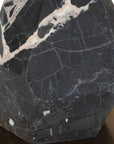 Rowland - Panda Marble Buffet Lamp - Black / Brass